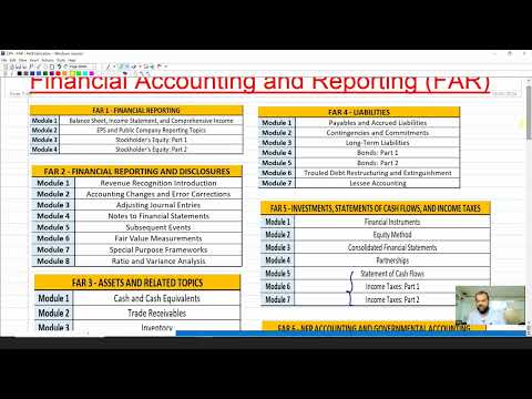 CPA - FAR | Introduction to FAR and Basics of Accoutancy | Lecture 1